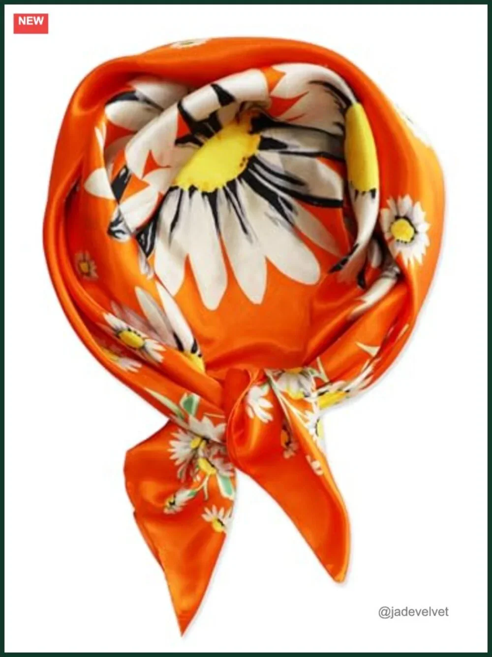 Satin Head Scarf for Women Silk Like Hair Wrap 35x35 Square Bandana